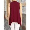Women Elegant Solid Color Lightweight Sleeveless Open Front Long Duster Vest
