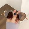 Fashion Women Men Sunglases Round Sun Glasses Women's Metal Frame Eyewear Men Fishing Glasses Hip Hop Metal Frame UV400 Shades