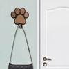 2Pcs Wall Mounted Wooden Paw Print Wall Hook Non-slip Cat Claw Coat Hooks  Bedroom
