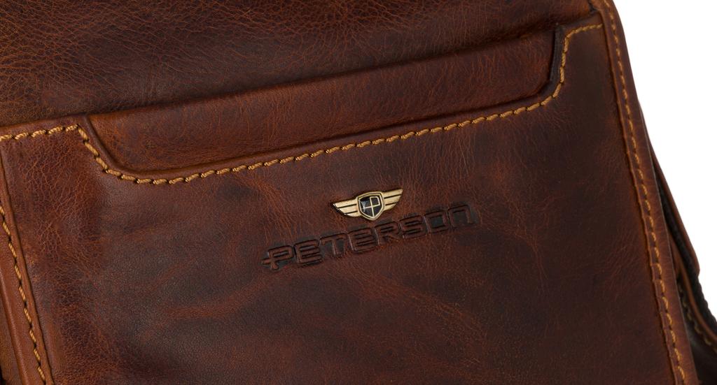 Men's leather shoulder bag - Peterson