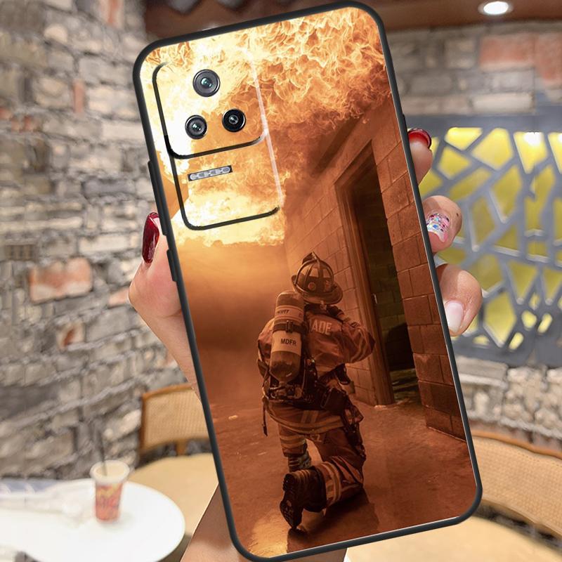 Firefighter Heroes Fireman Case For Xiaomi 13 14 15 Ultra 11T 12T 13T 14T Pro POCO X7 Pro X3 X5 X6 M6 F5 F6 Pro Cover