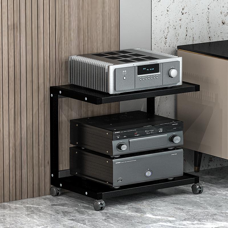Supporto Moderno Amplificatore Multi-Livello Rack Attrezzatura Audio Mobile Supporto Sistema Audio Speaker Organizer Salvaspazio