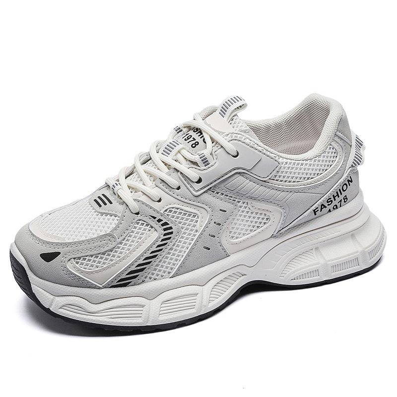 Dad Shoes Girl 2025 Spring and Autumn New Versatile Student Korean Edition Thick-soled Height-increasing Sports Casual Breathable Running Shoes