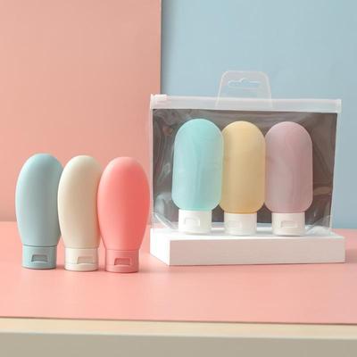 Set Dispensador de Viaje Portátil: Champú, Gel de Ducha, Loción Botellas Exprimibles