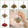 Cesta de Flores Colgante Adorno Colgante Colgante de Piña de Madera Navidad Año Nuevo