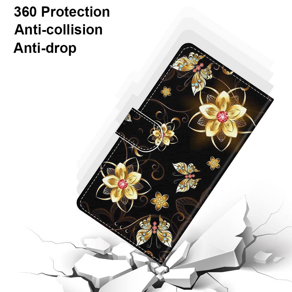 Luxury Painted Leather Case Wallet Book Style Protective Cover for Xiaomi 14T Pro/Mi 12/11T Pro/12T Pro/13T Pro/Poco C65/Poco M6 Pro/Poco C40/Poco F4