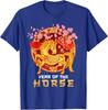 Neujahr 2026 Jahr des Pferdes Unisex T-Shirt