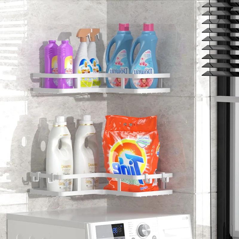 Półka łazienkowa bez gwoździ Półka narożna prysznicowa Aluminiowa półka na szampon Przechowywanie artykułów prysznicowych Akcesoria łazienkowe Półki łazienkowe