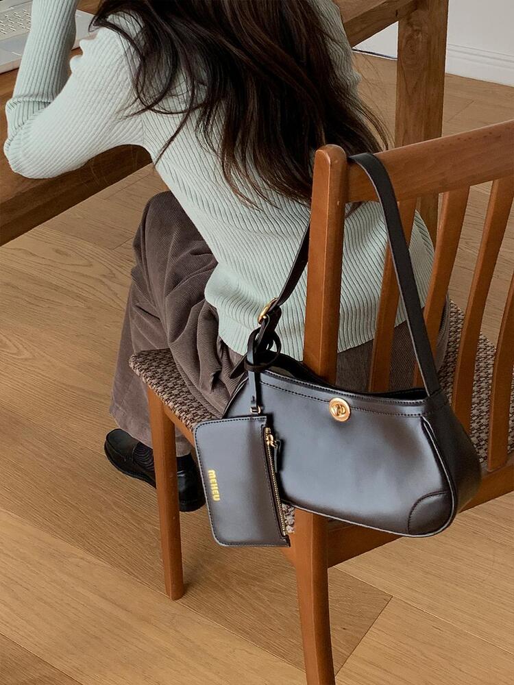 Meheu Jenna Mini Hobo Bag (Espresso)