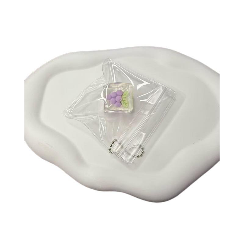 Lanyard Fruit Squishy Toy - TPR Ice Cube Decompression Bookbag Pendant