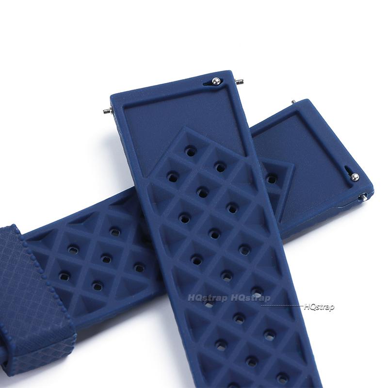 Tropical Silicone Watch Band Quick Release Watch Bracelet 20mm 22mm Soft Rubber Tropic Smart Watch Strap for Omega for Seiko
