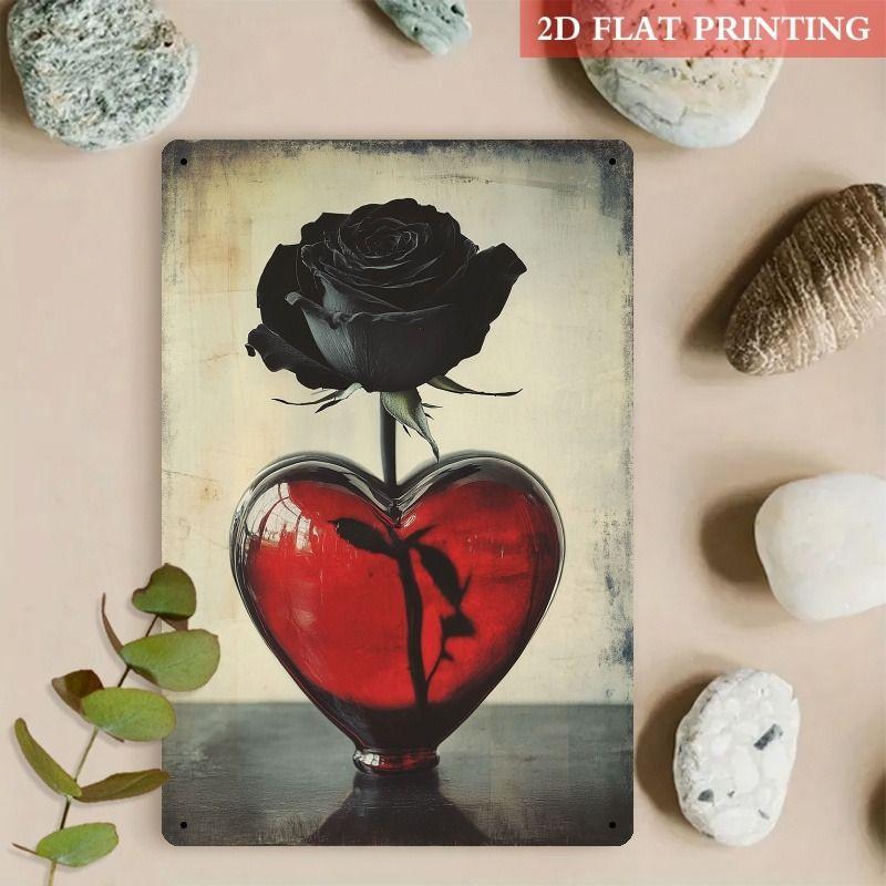 Metallschild im Valentinstags-Thema für Bar, Café, Restaurant