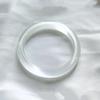 Ice-Type Stone Bracelet Bangle Transparent Agate Chalcedony Bracelet  Holiday Gifts