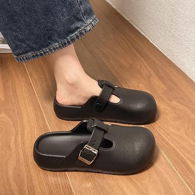 Moda Damskie Buty 2024 Gorąca Sprzedaż Zakryte Palce Damskie Kapcie Letnie Codzienne Kapcie Kobiety Klamra Platforma Lekkie Buty Outdoorowe Kobiety