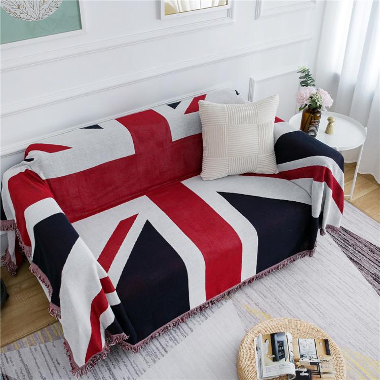 Thickened and Minimalist Double-sided Fabric Sofa Blanket, Sofa Towel, Light Luxury Tea Table Cloth, Household Exposed Camping Blanket, Bed Tail Towel