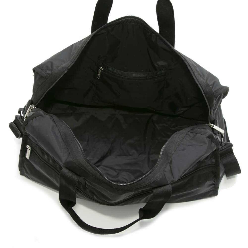 LeSportsac Deluxe LG Weekender Boston 4319 Recycled for and Bag, R086, Black, 2-4 nights, Men's Women's. [Used]
