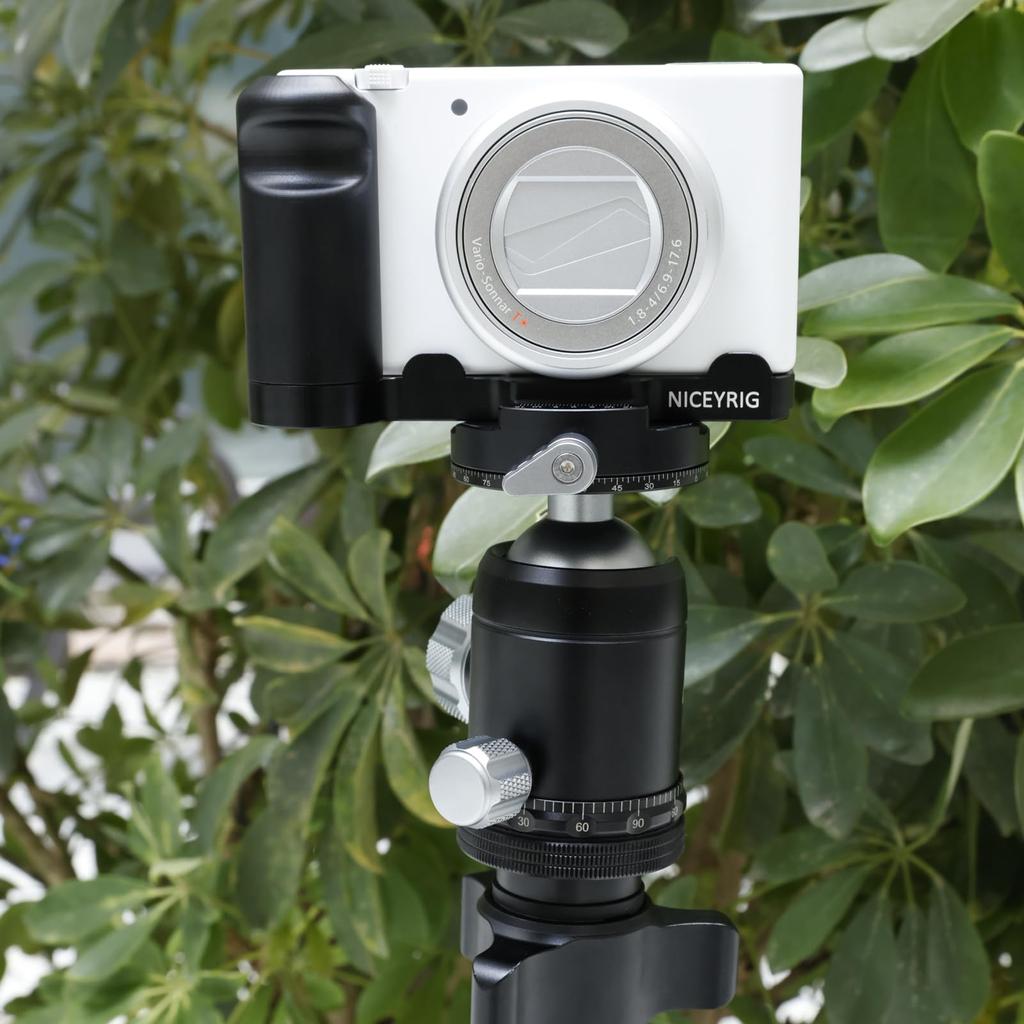 Uchwyt płytkowy NICEYRIG do uchwytu Sony Camera Cage z gwintem Super rozszerzalny, odporny na ścieranie, korozję, w kształcie litery L, w kształcie litery L ZV-1M2II/Sony ZV-1M2