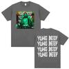 Rapper Yung Beef Album Double Sided Print Tshirts for Men Harajuku Hip Hop Summer Style Shirt High Quality Loose Cotton Tshirt