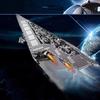 Executor Class Super Star Destroyer MOC Building Blocks, Large Space Warship Model with Display Stand, Sci-Fi Spaceship 10221
