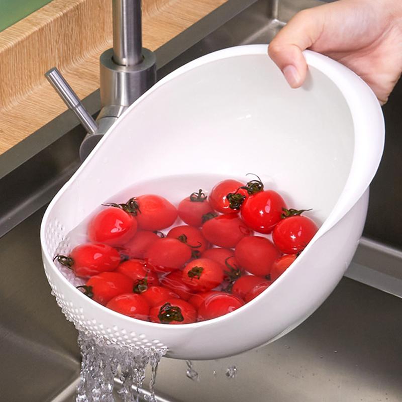 Cesto Scolariso multiuso e Scolapasta per Frutta e Verdura con Manico Organizer per la Casa Gadget da Cucina Accessori