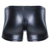 Sexy Patent Leather Men's Boxer Briefs, Imitation Leather, Sexy U-convex Design, Buttons, Easy-to-remove Panties