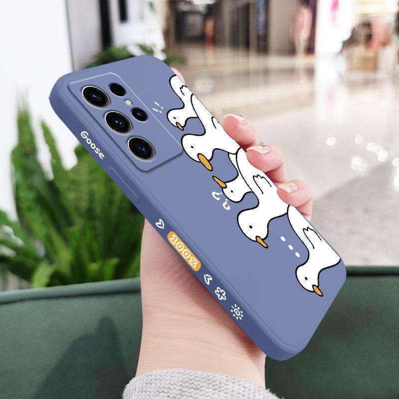 

Problem Duck Phone Case For Samsung Galaxy S26 Plus Ultra Silicone Cover Galaxy S26 Ultra светло-синий