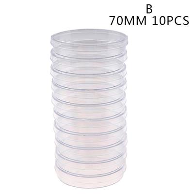 10Pcs/Set Polystyrene Sterile Petri Dishes Bacteria Culture Dish For Laboratory