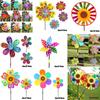 Hausgarten DIY Wind Spinner Layout Windräder Spielzeug Kunststoff Wind Spinner Bunte Tier Windmühlen