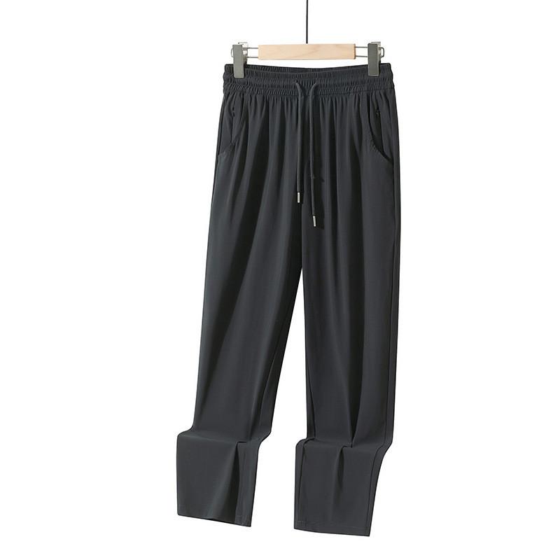 Ice Silk Mens Casual Pants With High Elasticity For Summer Active Wear