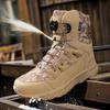 Botas militares Botas de campo para montanhismo ao ar livre Masculinas Fivela rotativa Botas de deserto Botas táticas Masculinas Botas Masculinas