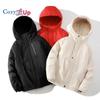 Cozy Up Men's Windproof and Waterproof Hooded Cotton Large Size Jacket