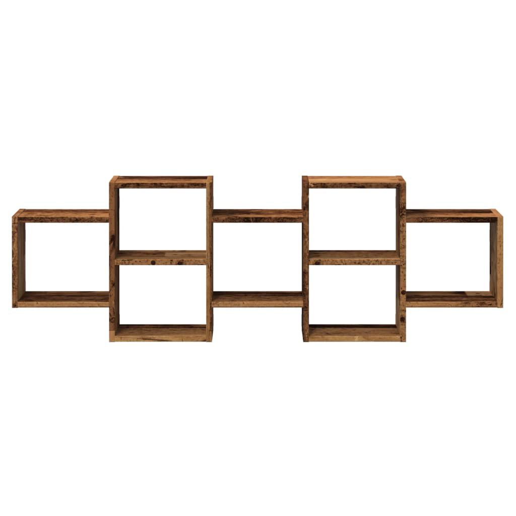 Wandregal, Wanddekoregal, Wandaufbewahrungsregal, 129x18x42 cm