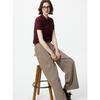 Japan Smart Wide Straight Pants Check Long