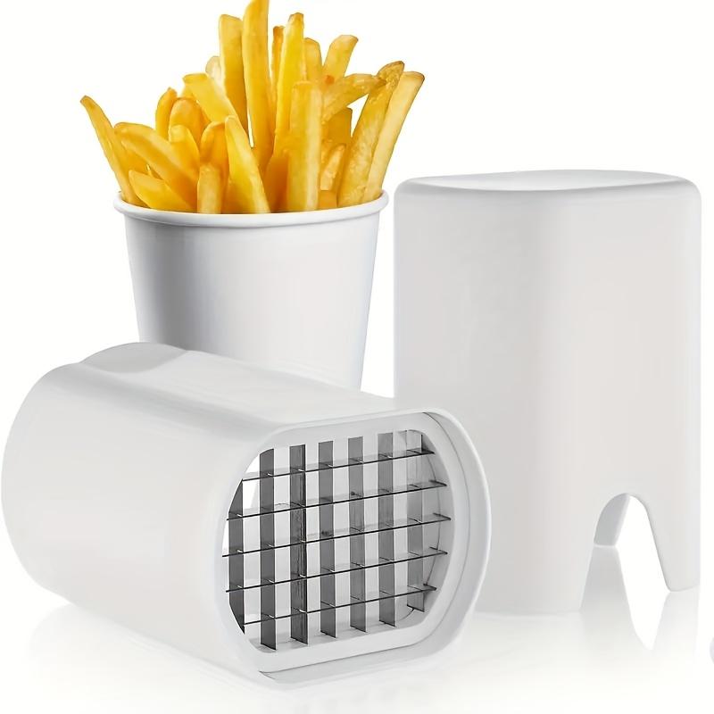 1pc White Electric French Fry Cutter , Multi Functional Potato Slicer with Grater Plate, Kitchen Gadget