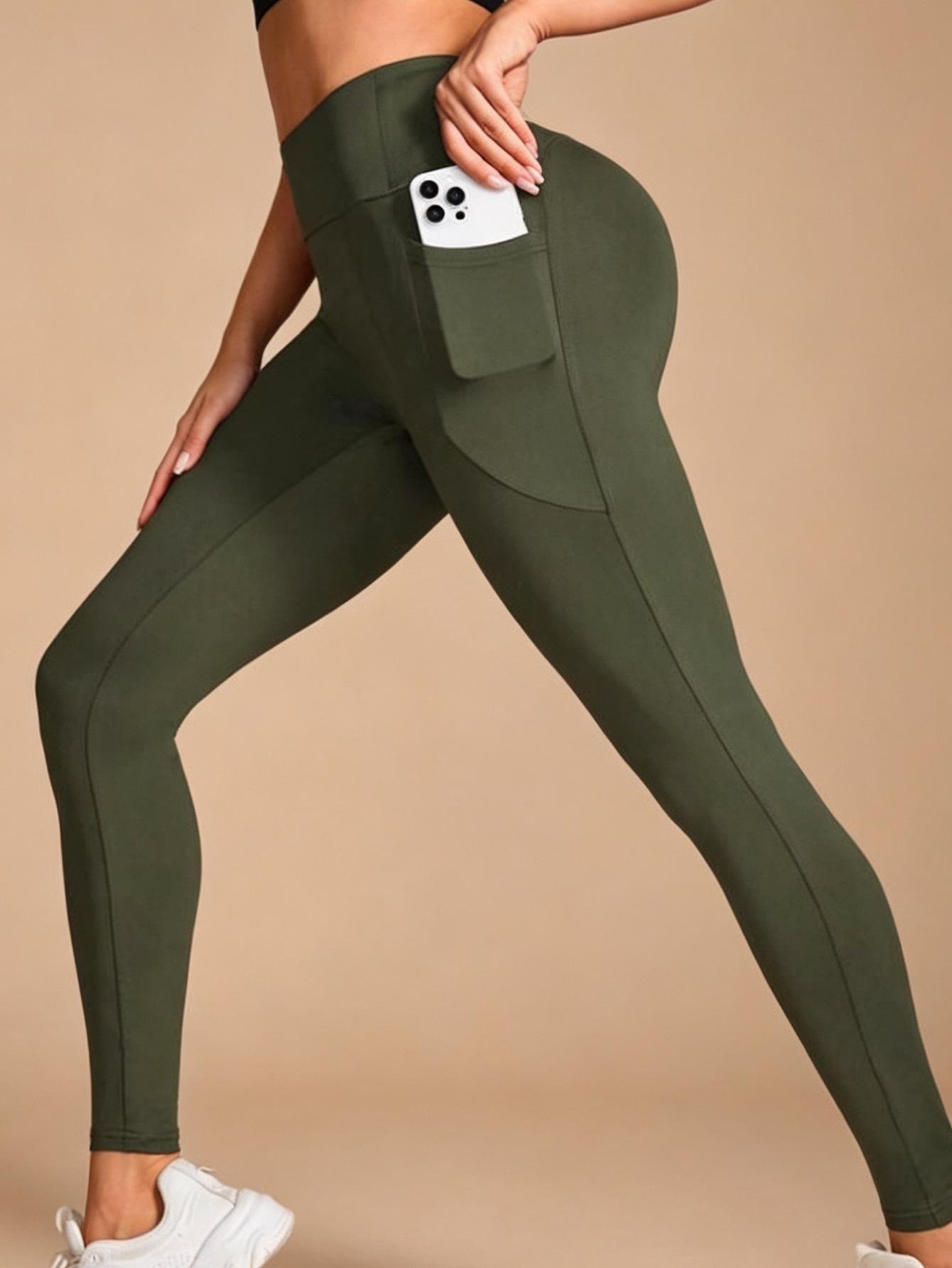 High-Waisted Hip-Lift Yoga Set: Quick-Dry, Breathable Sports Bra  Fitness Pants with Pockets M