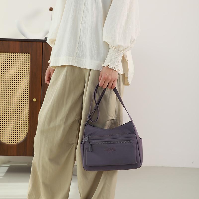 New Large-capacity Messenger Bag Multi-layer Shoulder Bag Mother Satchel Women's Lightweight Waterproof Cloth Bag