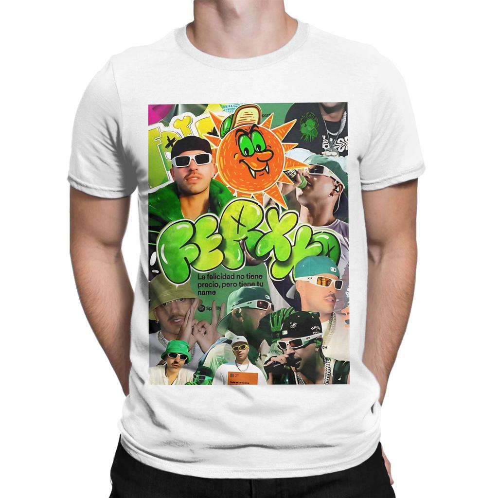 Collage Aesthetic Green Vibe Latin Street Art Funny 100 Cotton Tshirt Feid Tops Tees For Unisex