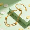 Stainless Steel Daisy Bracelet for Women Elegant Floral Zircon Bracelets Link Chain Daily Party Jewelry Gift