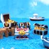 Treasure Chest Box Creative Fish Tank Aquarium Decoration Microlandscape Gold Color Coins Ornaments Resin Crafts
