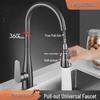 Pull-Out Rotatable Brass Kitchen Faucet