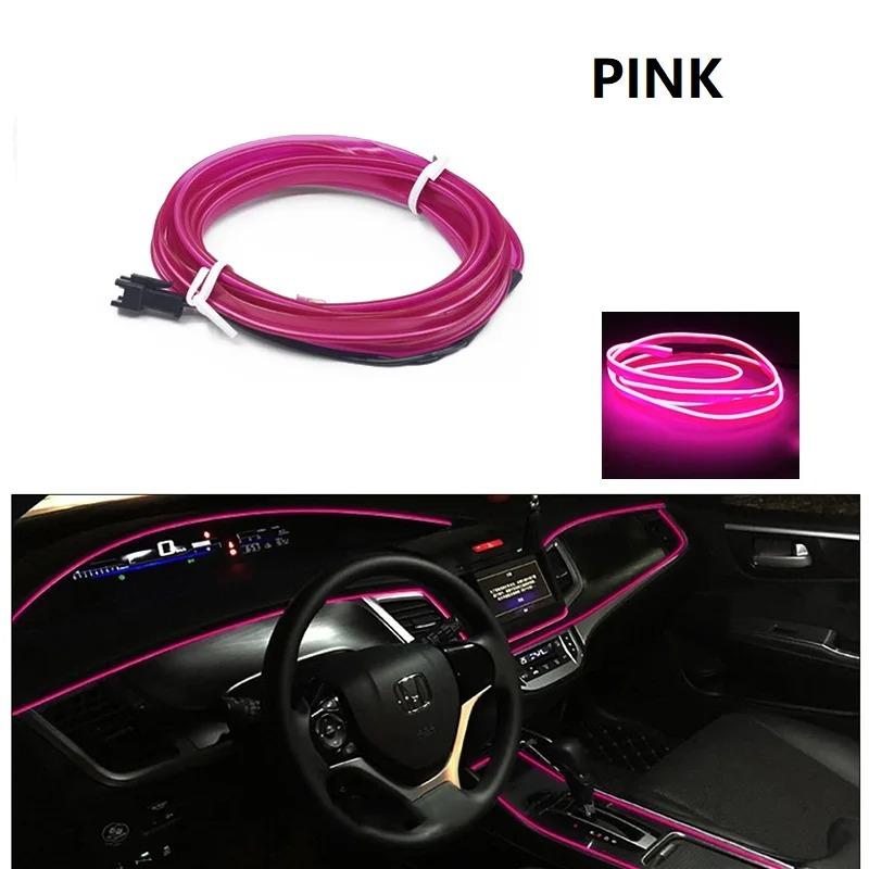 Car Atmosphere Lights LED Cold Light Line Auto Console Decorative Light Strip DIY Ambient Ligh EL Luminous Linet Interior Light