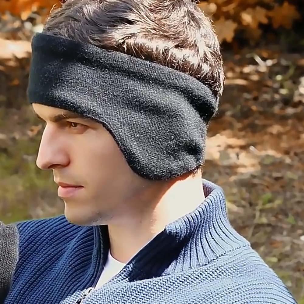 Foldable Men's Plush Ear Cover Cotton Sport Headband Fashion Winter Thickened Earmuffs  School