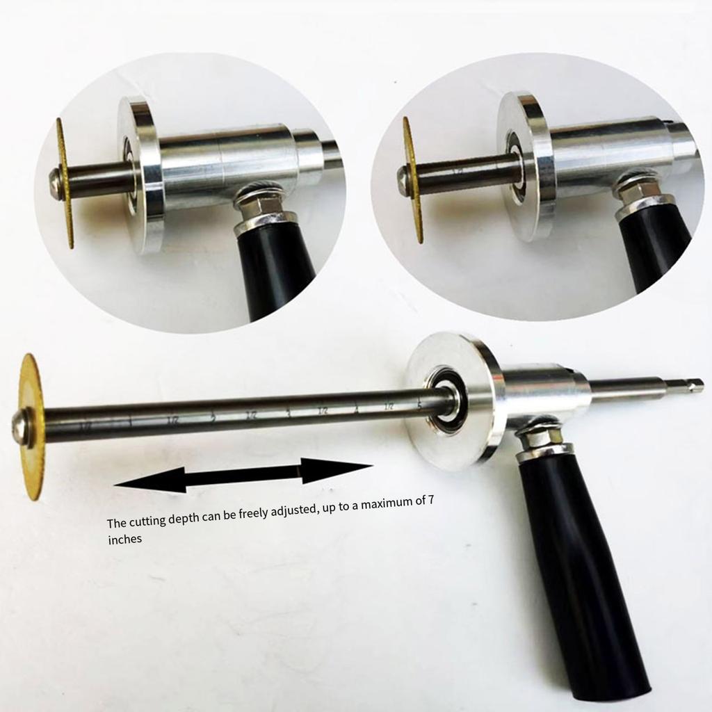 Inside Pipe Cutter for PVC Pipe Inside Pipe Cutter with Handle Stainless Steel Internal Pipe Cutter Tool Set Adjustable