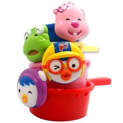 Pororo Baby Shower Cup, Mixed Colors, Korean Popular Toys
