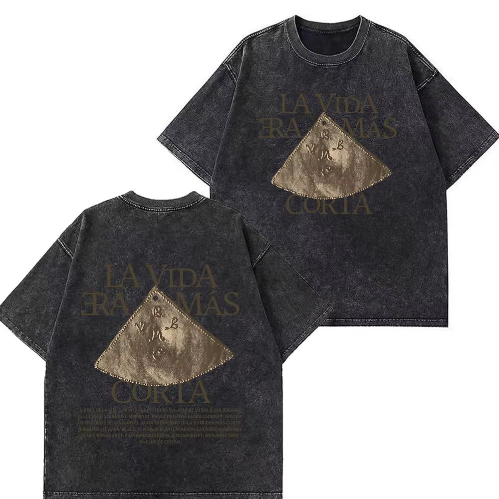 Rapper Milo J Album Tour Vintage Washed T Shirts Mens Women Clothing Harajuku Hip Hop Tshirts Short Slevee Oversized Tshirts