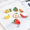 Fruits Brooches Cartoon Cute Enamel Pins Colorful Strawberry Apple Badges Denim Backpack Lapel Pin Lovely Jewelry For Girls Kids
