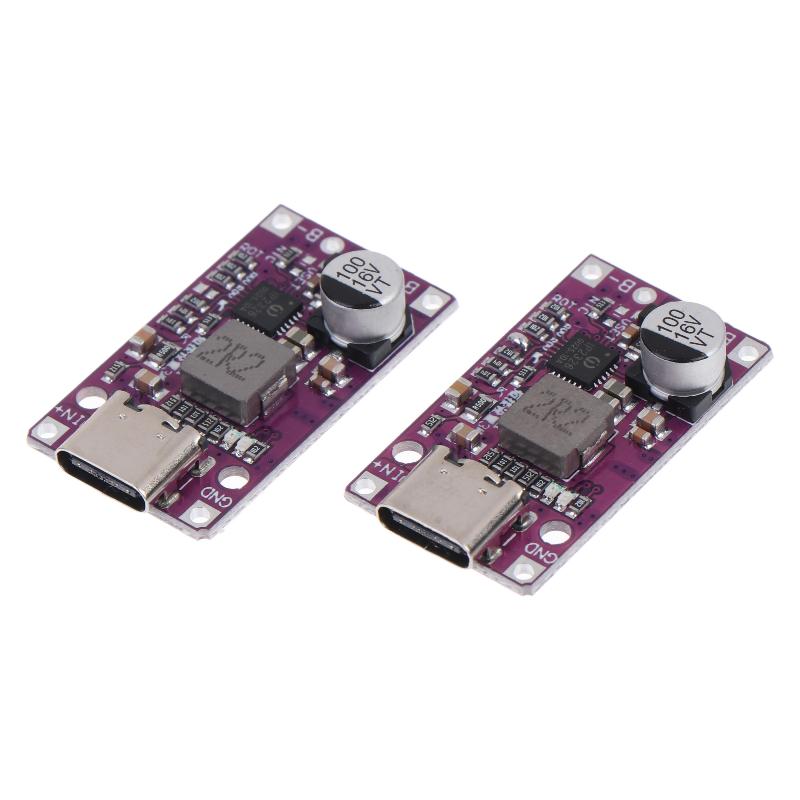 2S 3S Lithium Battery Charging Boost Module With Boost Fast Charging 15W Type C Input Charger Module For Diy Electronic Projects