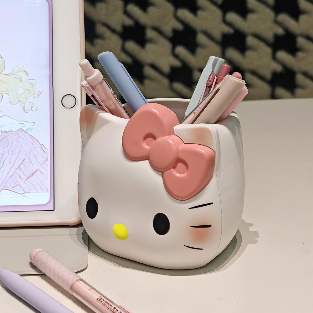 Pen Holder Official Authorized Makeup Brush Storage Bucket Cute Anime Desktop Organizer School Workspace Present