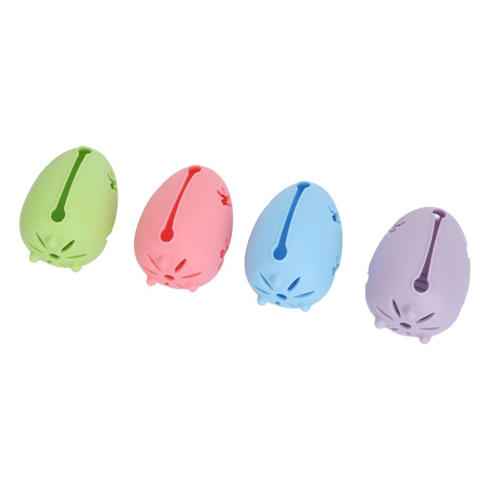 4pcs Double Sided Hollow Out Makeup Sponge Case Makeup Blender Organizer For Hygienic Storage