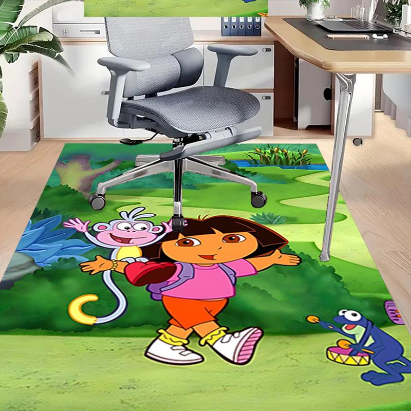 Dora'S Jungle Adventure Carpet For Playroom Bedroom Living Room Sofa Home Decorkids Game Area Rug Nonslip Floor Mat